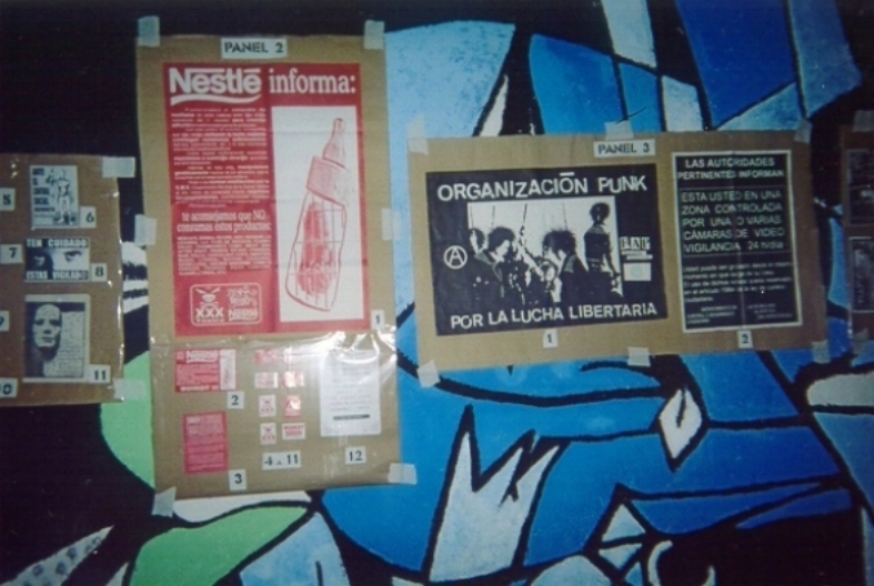 Exposición Archivo de la F.A.P. a cargo de N.F.N.B. en las XIV JORNADAS DE LA FEDERACIÓN ANARCO PUNK en Madrid (2006).